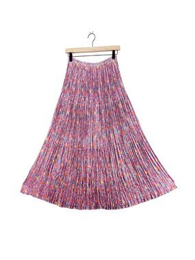 Purple Maxi Broomstick Skirt OSM by Tour De France Vtg 90s Peasant Cottage Boho